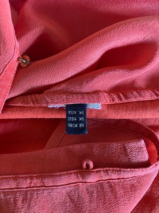 Blusa sin mangas Massimo Dutti naranja