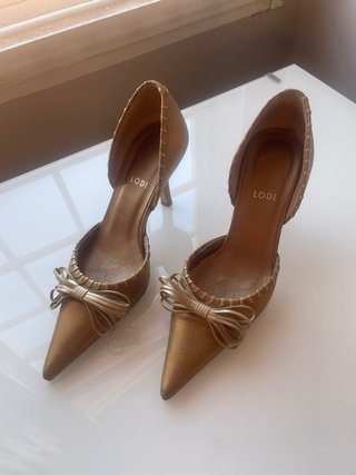 Zapatos Lodi dorados vintage mujer