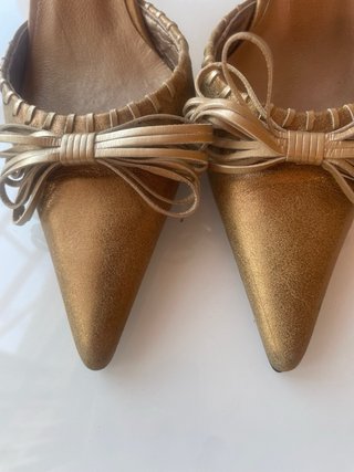 Zapatos Lodi dorados vintage mujer