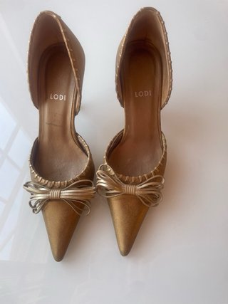 Zapatos Lodi dorados vintage mujer