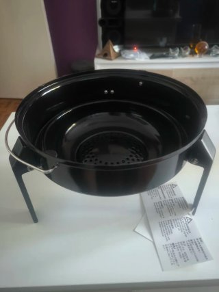 Barbacoa Portátil Ikea Negra y Plateada