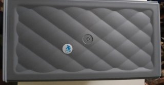Cubo basura reciclaje gris metal 3 compartimientos