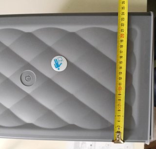 Cubo basura reciclaje gris metal 3 compartimientos