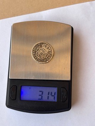 Moneda 1 Real Felipe V 1743 México Plata