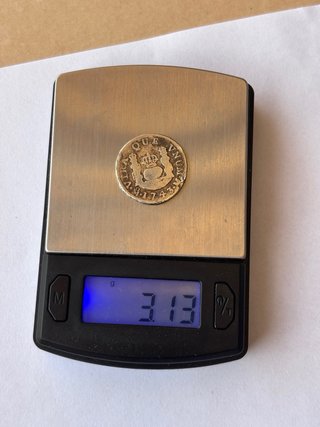 Moneda 1 Real Felipe V 1743 México Plata