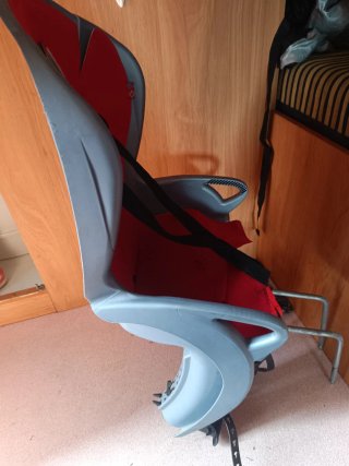 Silla bici infantil con bandera Noruega
