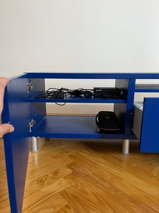 Mueble TV Besta Ikea azul