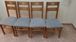 Mesa extensible madera + 4 sillas