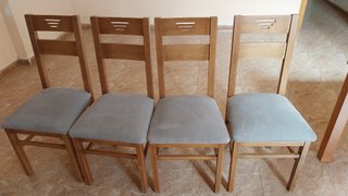 Mesa extensible madera + 4 sillas