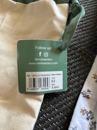 Saco dormir para niños talla 3 años marca molis&CO