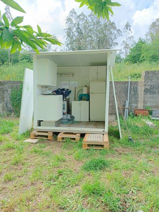 Caseta  de aluminio para camping