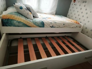 Cama nido juvenil con armario
