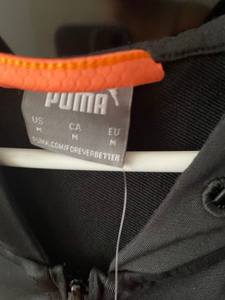 Chaqueta E-Sports Valencia CF Puma Negra Naranja