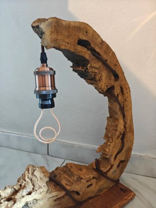 Lampada Legno Artigianale