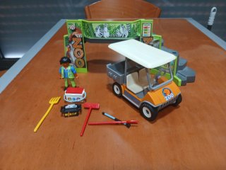 Playmobil Zoo Entrada y Carrito