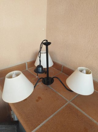 Lote 3 lámparas de techo
