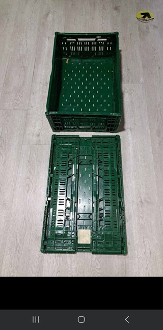 Lote 14 Cajas Plástico Plegables y Normales