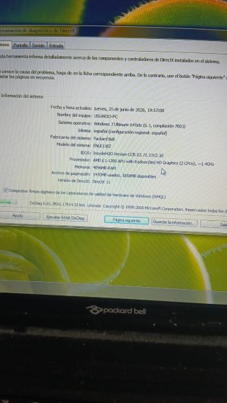 Packard Bell Portátil Negro