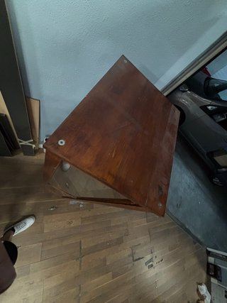 vitrina de madera maciza negociable