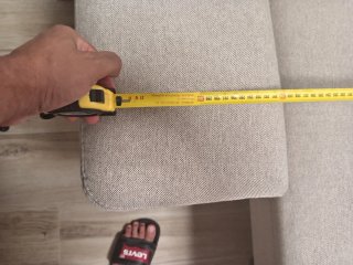 Sofá beige 3 plazas tela semi nuevo