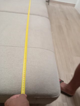 Sofá beige 3 plazas tela semi nuevo