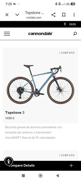 Cannondale Topstone Talla S SOLO ESTRENADA. NUEVA