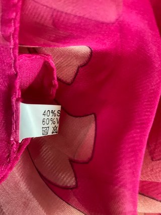 Pareo grande fucsia misto seta 192x138 cm