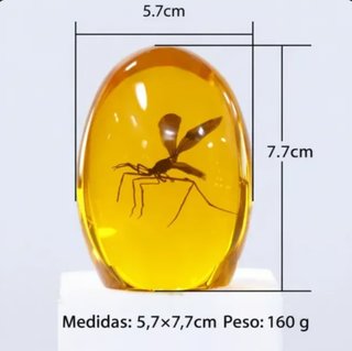 Ámbar Jurassic Park con Mosquito Réplica 3D