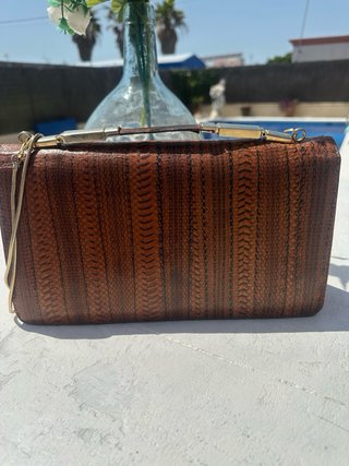 Bolso Dior Piel Serpiente Marrón