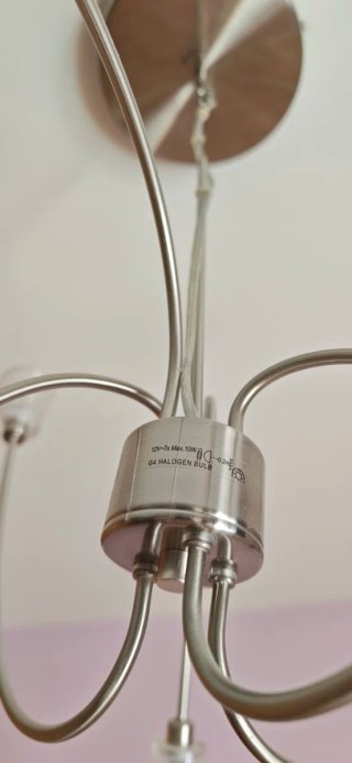 Lámpara de techo moderna metal y cristal