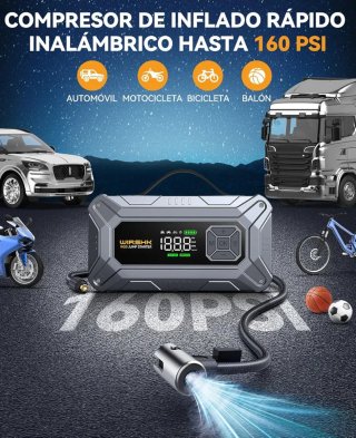 Arrancador y Compresor 8000A 160PSI