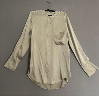 Camisa beige/verde