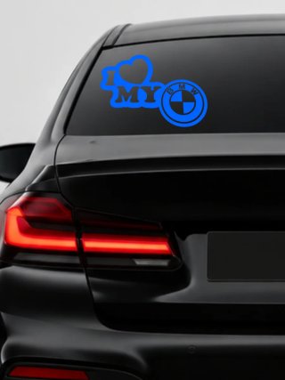 Pegatina I love BMW