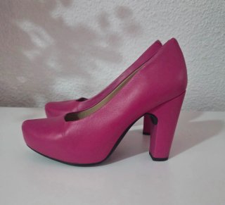 Zapatos Unisa Fucsia Tacón