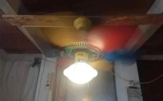 Ventilador de techo multicolor