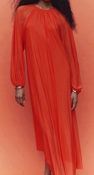 Vestido gasa Mango Talla M