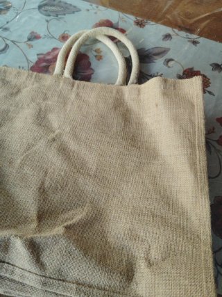 Bolso de tela pintado a mano
