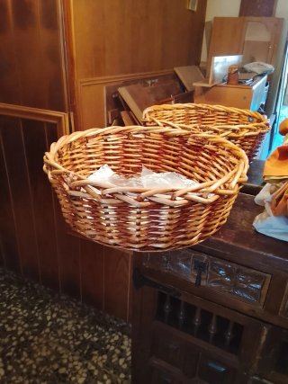 Cesta de mimbre grande