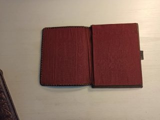 Juego Escritorio Piel Marrón Vintage