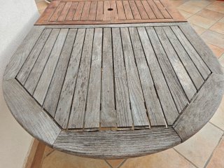 Mesa extensible teca exterior