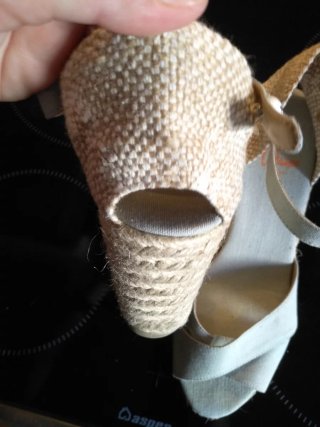 Cuñas Castañer Beige/Blanco