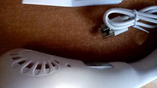 Ventilatore collo ricaricabile bianco