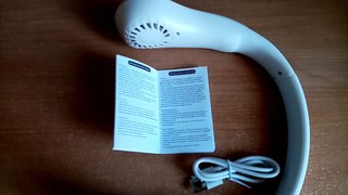 Ventilatore collo ricaricabile bianco