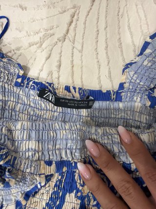 Vestido largo Zara estampado S