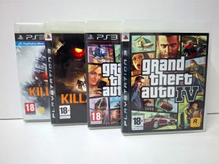 Pack 4 Juegos PS3: GTA IV, V, Killzone 2y3 + caja