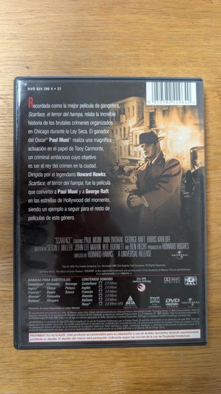 «Scarface, el terror del hampa» (1932) - DVD