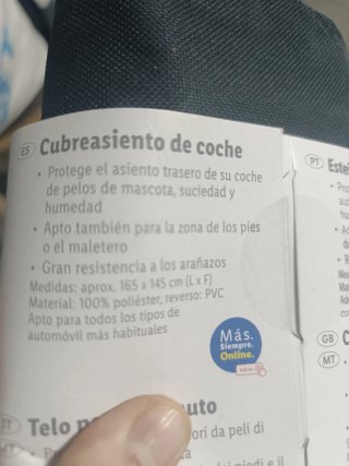 Funda Asiento Coche Perros Negro/Marrón