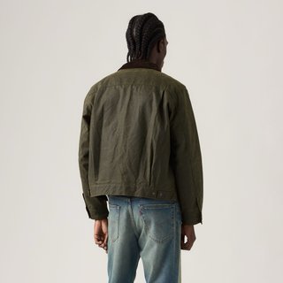 Levi’s X Barbour TYPE II WAXED TRUCKER JACKET  L