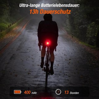 Luz Trasera LED Bici Recargable