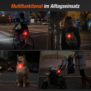Luz Trasera LED Bici Recargable